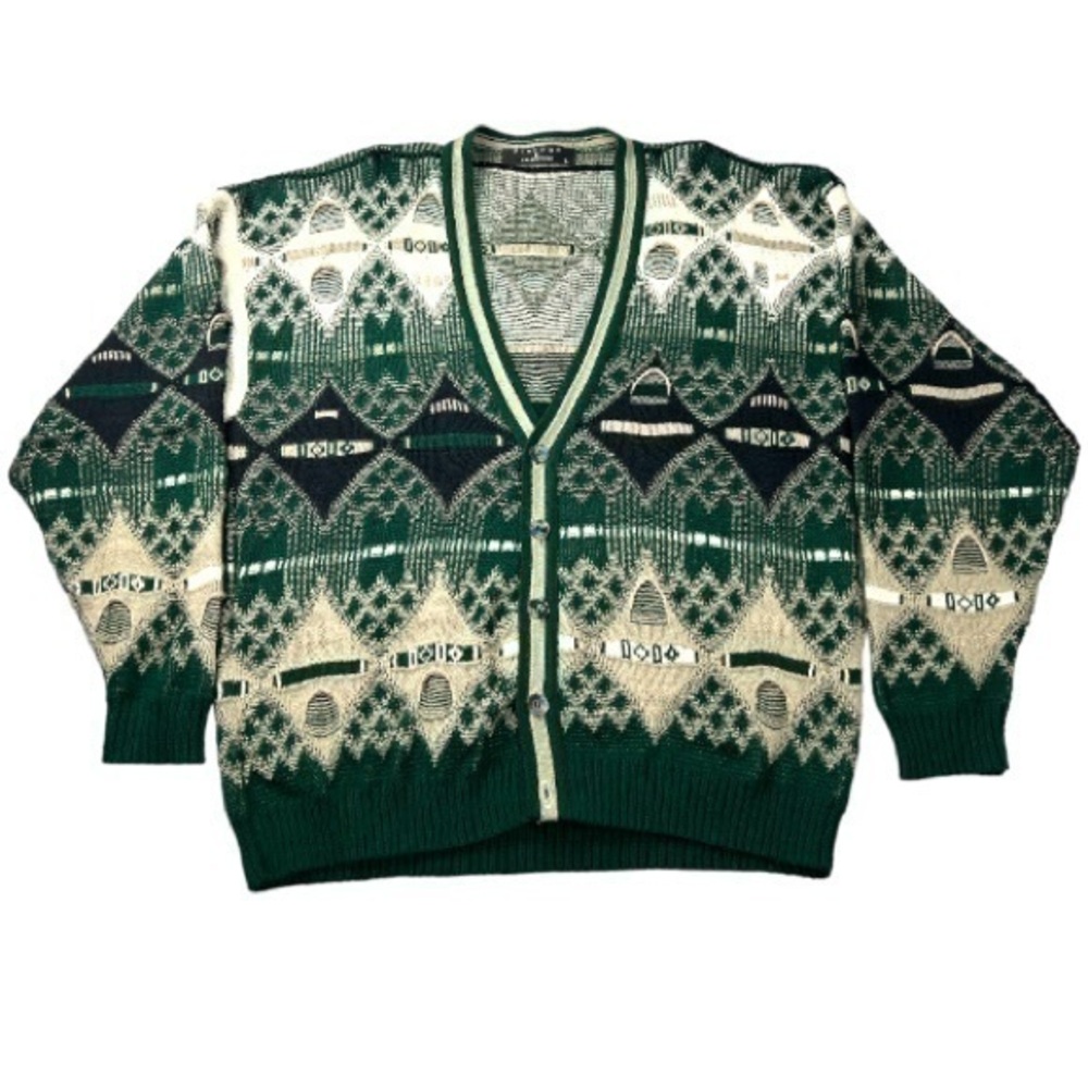 Vintage Protege collection knit cardigan sweater  Size L